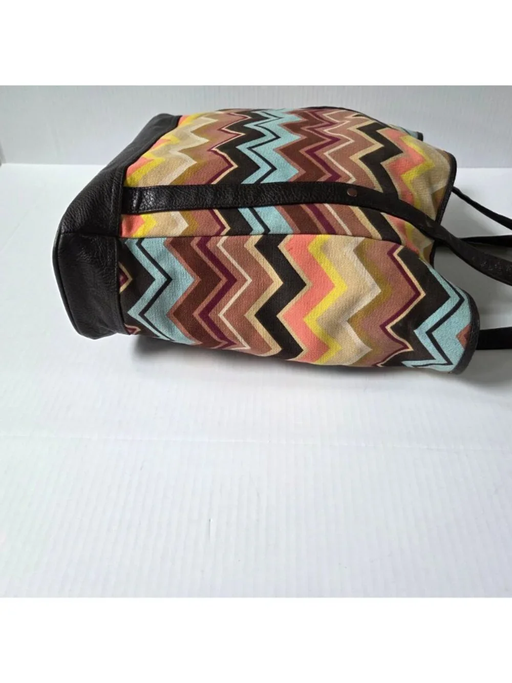 Missoni X Target Tote Bag Canvas Zig Zag Chevron Purse Travel Shopping